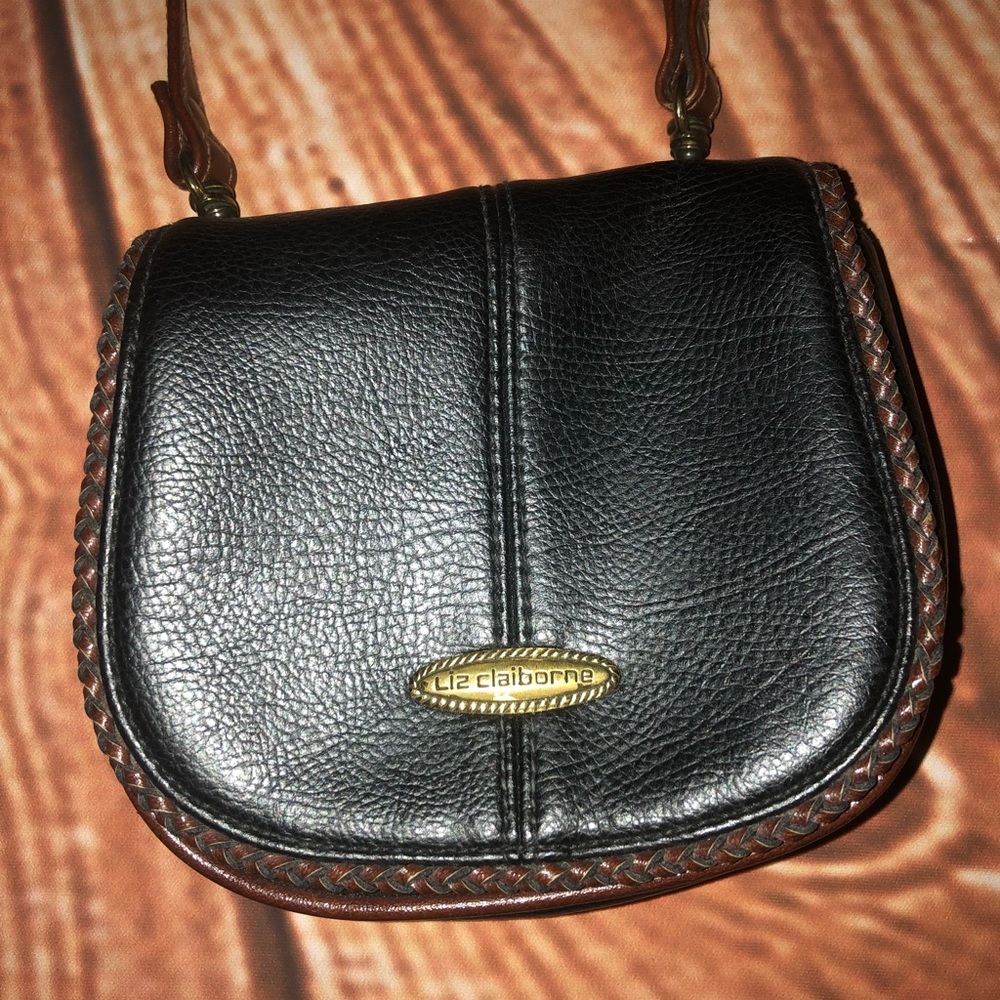 Vintage Liz Claiborne Faux-Leather Crossbody Purse